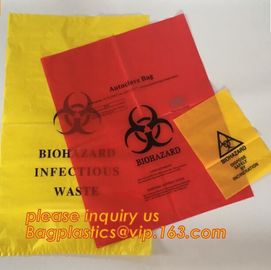 biodegradable biohazard bag, biohazard clinical waste bag, Medical Trash Bin Liner Biohazard Waste Garbage Bags For Hosp supplier