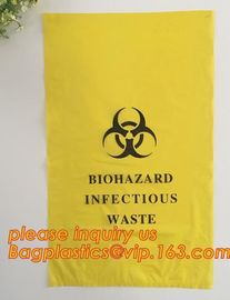 biodegradable biohazard bag, biohazard clinical waste bag, Medical Trash Bin Liner Biohazard Waste Garbage Bags For Hosp supplier