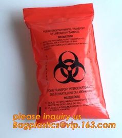 Biohazard Waste Garbage Bag, hazardous waste yellow plastic bag asbestos garbage bag, biohazard zipper bag, bagease, pac supplier