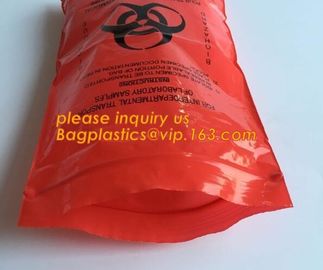 Biohazard Waste Garbage Bag, hazardous waste yellow plastic bag asbestos garbage bag, biohazard zipper bag, bagease, pac supplier