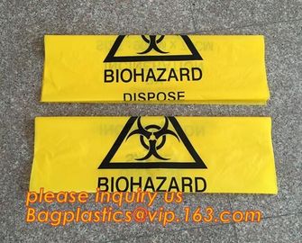 heavy duty red medical biohazard garbage trash bags, PE Eco-friendly biohazard garbage bags, Heavy Duty biohazard infect supplier