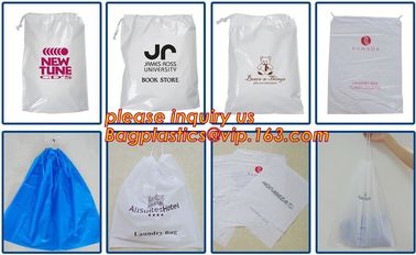 LDPE drawstring type biohazard waste garbage bag, HDPE drawstring type biohazard waste garbage bag, isolation infectious supplier