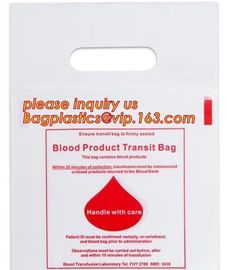 BLOOD BAGS, BLOOD GIP BAGS, BLOOD HANDLE ZIP BAGS, Medical Biohazard Waste Plastic Bag, BAGPLASTICS, BAGEASE, PAC, PAK supplier