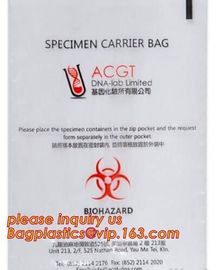 SPECIMEN CARRIER BAGS, Co-extrusion PE Garbage Bags, trash bag for infecciosas, Medical consumables biohazard waste disp supplier