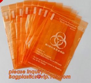 SPECIMEN CARRIER BAGS, Co-extrusion PE Garbage Bags, trash bag for infecciosas, Medical consumables biohazard waste disp supplier