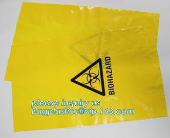 Autoclavable Biohazard Bags, Medical Waste Bags, Self Adhesive Sealing Tape Biohazard Waste Bags, bagplastics, bagease supplier