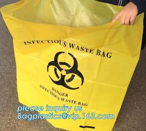 biodegradable clinical waste bags, Thick Plastic Asbestos Bag, PE Disposable Waste Bag, healthcare, health care, hospota supplier