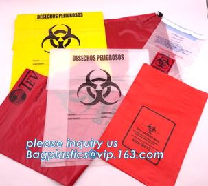 Autoclavable Biohazard Bags, Medical Waste Bags, Self Adhesive Sealing Tape Biohazard Waste Bags, bagplastics, bagease supplier