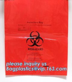 Autoclavable Biohazard Bags, Medical Waste Bags, Self Adhesive Sealing Tape Biohazard Waste Bags, bagplastics, bagease supplier