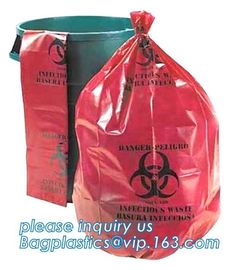 autoclavable Biohazard Collection Bags, 40 Gallon Biohazard Garbage Bag, ldpe biohazard plastic bags, bagplastics, pac supplier