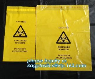 yellow/red/black biohazard autoclave bag/biohazard autoclavable bin liner, biohazard plastic bags,biohazard waste bag,me supplier