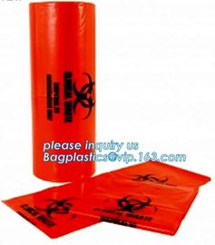 yellow/red/black biohazard autoclave bag/biohazard autoclavable bin liner, biohazard plastic bags,biohazard waste bag,me supplier