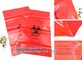 Plastic biohazard infectious waste Dustbin liner, Autoclave Biohazard Bags, High density PE drawstring garbage bag bioha supplier