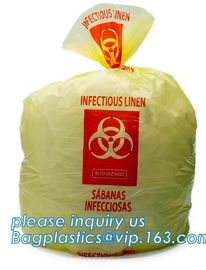 Biohazardous Waste Bag \PE type Yellow Medical Waste Bags, Plastic Medical Printed Waste Biohazard Bag, bagplastics, bag supplier