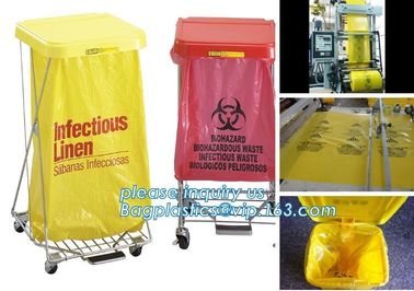 Biohazardous Waste Bag \PE type Yellow Medical Waste Bags, Plastic Medical Printed Waste Biohazard Bag, bagplastics, bag supplier