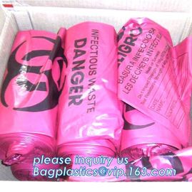 Medical Consumables Biohazard waste bag, Drawstring Medical Waste Bags, Medical Biohazard Autoclave Bags, bagplastics supplier