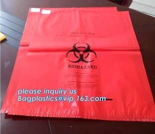 Medical Consumables Biohazard waste bag, Drawstring Medical Waste Bags, Medical Biohazard Autoclave Bags, bagplastics supplier