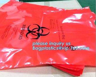 Medical Consumables Biohazard waste bag, Drawstring Medical Waste Bags, Medical Biohazard Autoclave Bags, bagplastics supplier