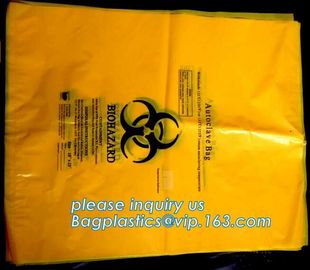 medical waste disposal plastic bag Biohazard garbage bags, medical disposable bag, disposable lab medical biohazard wast supplier