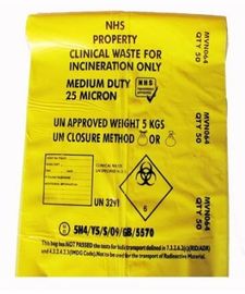 Clinical biohazard waste bags, disposable plastic medical biohazard bag, Medical Waste Disposal Bag for Hospital Garbage supplier