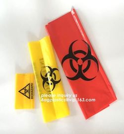 Clinical biohazard waste bags, disposable plastic medical biohazard bag, Medical Waste Disposal Bag for Hospital Garbage supplier