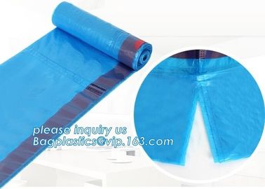 Disposable biohazard infectious plastic drawstring medical waste bag, Promotional mini biohazard drawstring packaging ba supplier