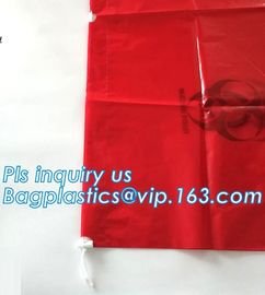 HDPE/LDPE/PP autoclave bags medical garbage bag for biohazard waste, yellow with printing medical biohazard waste bag supplier