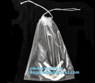 Disposable biohazard infectious plastic drawstring medical waste bag, Promotional mini biohazard drawstring packaging ba supplier