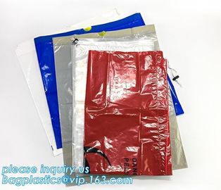 Customized plastic biohazard medical waste drawstring bag, Drawstring Biohazard Bags,Durable Autoclave Medical Packaging supplier