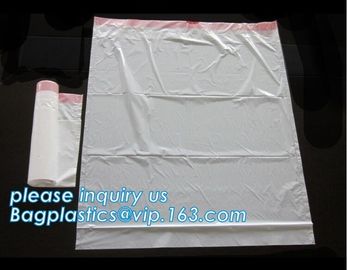 Disposable biohazard infectious plastic drawstring medical waste bag, Promotional mini biohazard drawstring packaging ba supplier