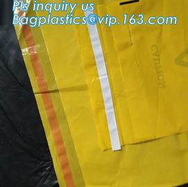 Adhensive tape bag, self seal bagsYellow/red/black biohazard infectious/medical waste bag/liner with drawcord/drawstring supplier