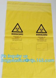 Medical Biohazard Bag/self sealed biohazard waste bag, Medical Disposable Plastic Bags/Self Sealing Sterilization Bag/ Z supplier