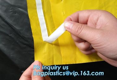 Adhensive tape bag, self seal bagsYellow/red/black biohazard infectious/medical waste bag/liner with drawcord/drawstring supplier