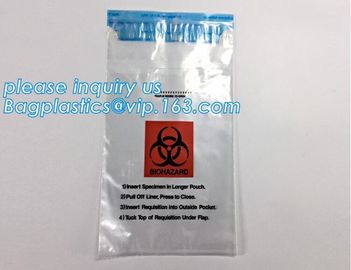 Adhensive tape bag, self seal bagsYellow/red/black biohazard infectious/medical waste bag/liner with drawcord/drawstring supplier