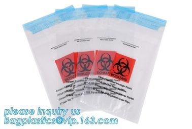 Adhensive tape bag, self seal bagsYellow/red/black biohazard infectious/medical waste bag/liner with drawcord/drawstring supplier