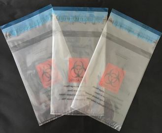 Adhensive tape bag, self seal bagsYellow/red/black biohazard infectious/medical waste bag/liner with drawcord/drawstring supplier