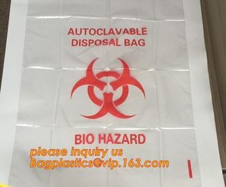 60 micron clear LDPE plastic cotton draw string garbage biohazard bag, Custom printed compostable flat on roll trash bag supplier