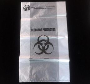 biodegradable biohazard bag/Recycled garbage bag, Polyethylene Biohazard Printed Clear Plastic k Specimen Bags Wit supplier