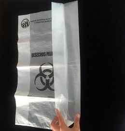 biodegradable biohazard bag/Recycled garbage bag, Polyethylene Biohazard Printed Clear Plastic k Specimen Bags Wit supplier