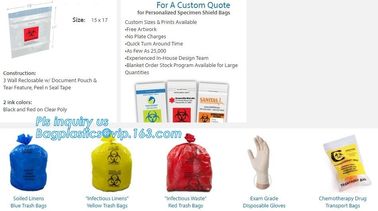 Biohazard recycle colored waste garbage bag on roll, Colorful biohazard bags, Colored medical waste bags biohazard garba supplier