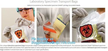 Color Custom Super Large Biohazard Waste Bag, Biohazard Collection Bags/Custom Colored sterile medical bags bags for Lab supplier