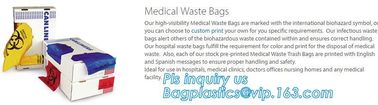 Biohazard recycle colored waste garbage bag on roll, Colorful biohazard bags, Colored medical waste bags biohazard garba supplier