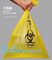 HDPE materials yellow color disposable plastic medical biohazard bag, Autoclavable Polypropylene Bags with Message, pac supplier
