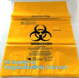 Bio Degradable Hospital Biohazard Waste Garbage Plastic Rubbish Bag For Garbage, Biodegradable Medical Biohazard Waste B supplier