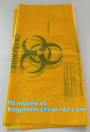 Biodegradable Medical Drawstring medical biohazard waste disposal supplies LDPE plastic autoclave bags, bagease, pac, sa supplier