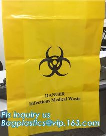 Biohazard disposable medical sterilization retort pouch bags hospital medical waste garbage biohazard bag, bagplastics supplier