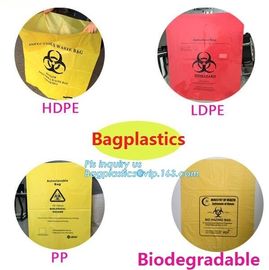 Biohazard disposable medical sterilization retort pouch bags hospital medical waste garbage biohazard bag, bagplastics supplier