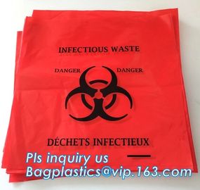 High temperature resistance 120C Biohazard Garbage Bags Medical Wast Bags for Sterilization Used in Hospital, bagease supplier