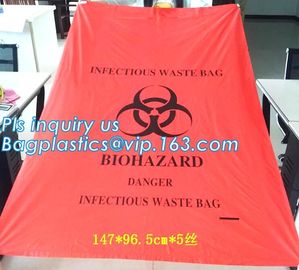 medical waste disposal plastic bag Biohazard garbage bags, Colored medical Infectious waste bags, biohazard garbage bags supplier