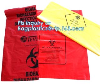 30 Gallon 33&quot; X 40&quot; Red Isolation Infectious Waste Bag / Biohazard Bag High Density 17 Microns - 250 / Case, bagease supplier